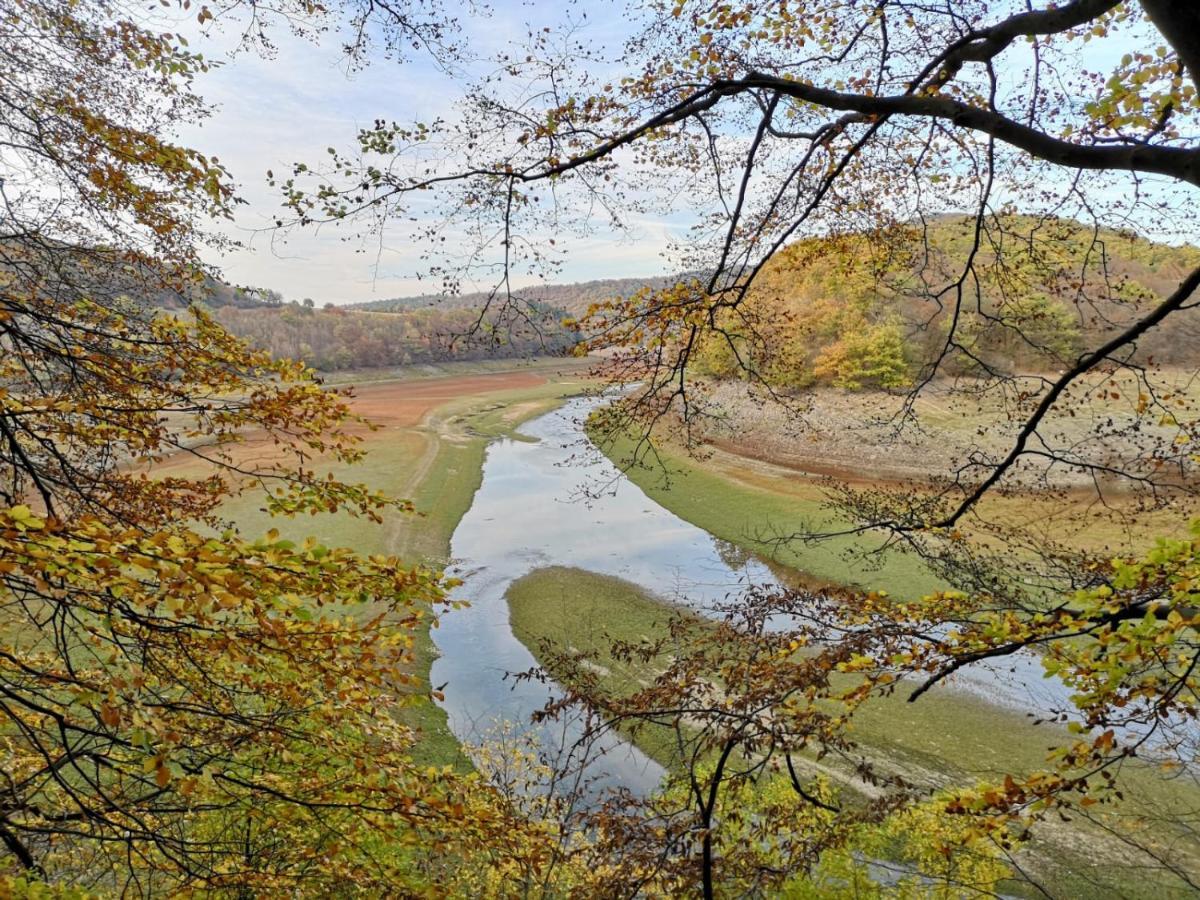 Ferienhaus Schoene Aussicht Ferienwohnung Blau Hemfurth-Edersee Buitenkant foto